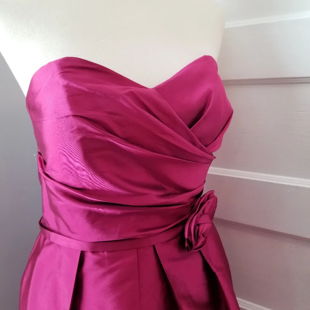 Alfred Sung Fruit Punch Strapless Dress, Size 8 - Picture 7 of 11
